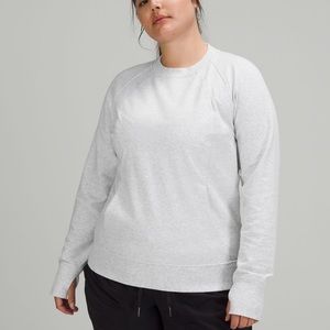 NWOT Lululemon Scuba Crew, Light Grey, 8